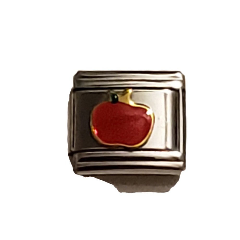 Apple 9mm Italian Charm Bracelet link, Unisex